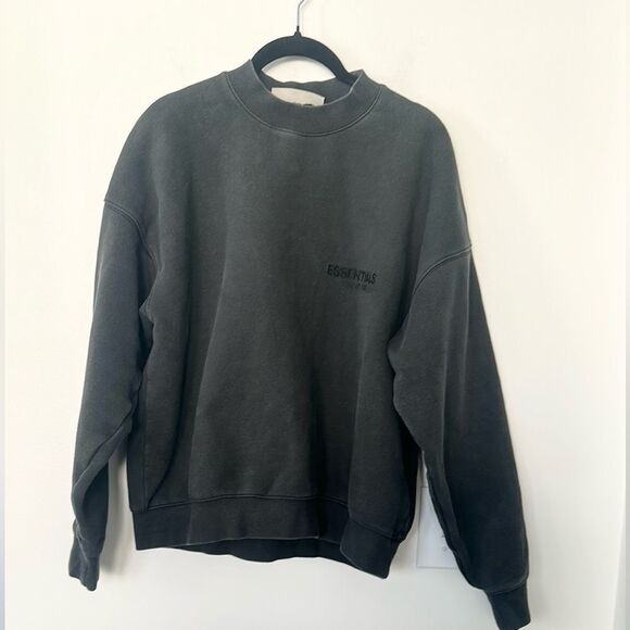 Fear Of God Essentials Spell Out Crewneck Pullover Sweatshirt S - Picture 1 of 8